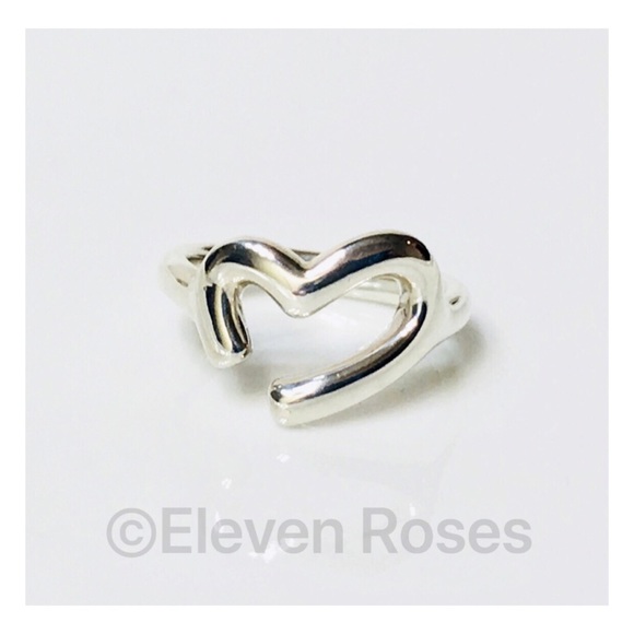 Movado Jewelry - Movado Sterling Silver 18k Heart Ring